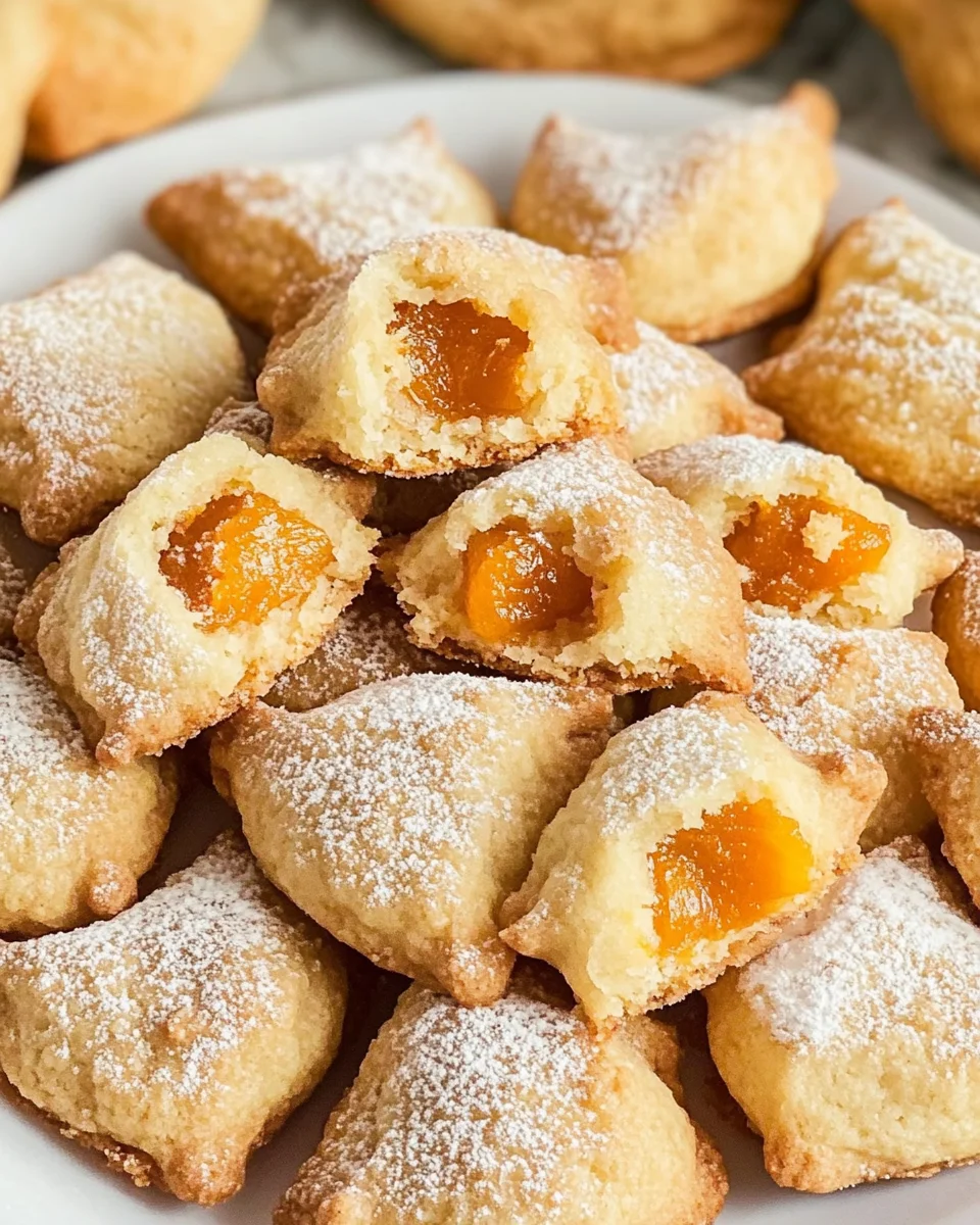 Apricot Pillow Cookies