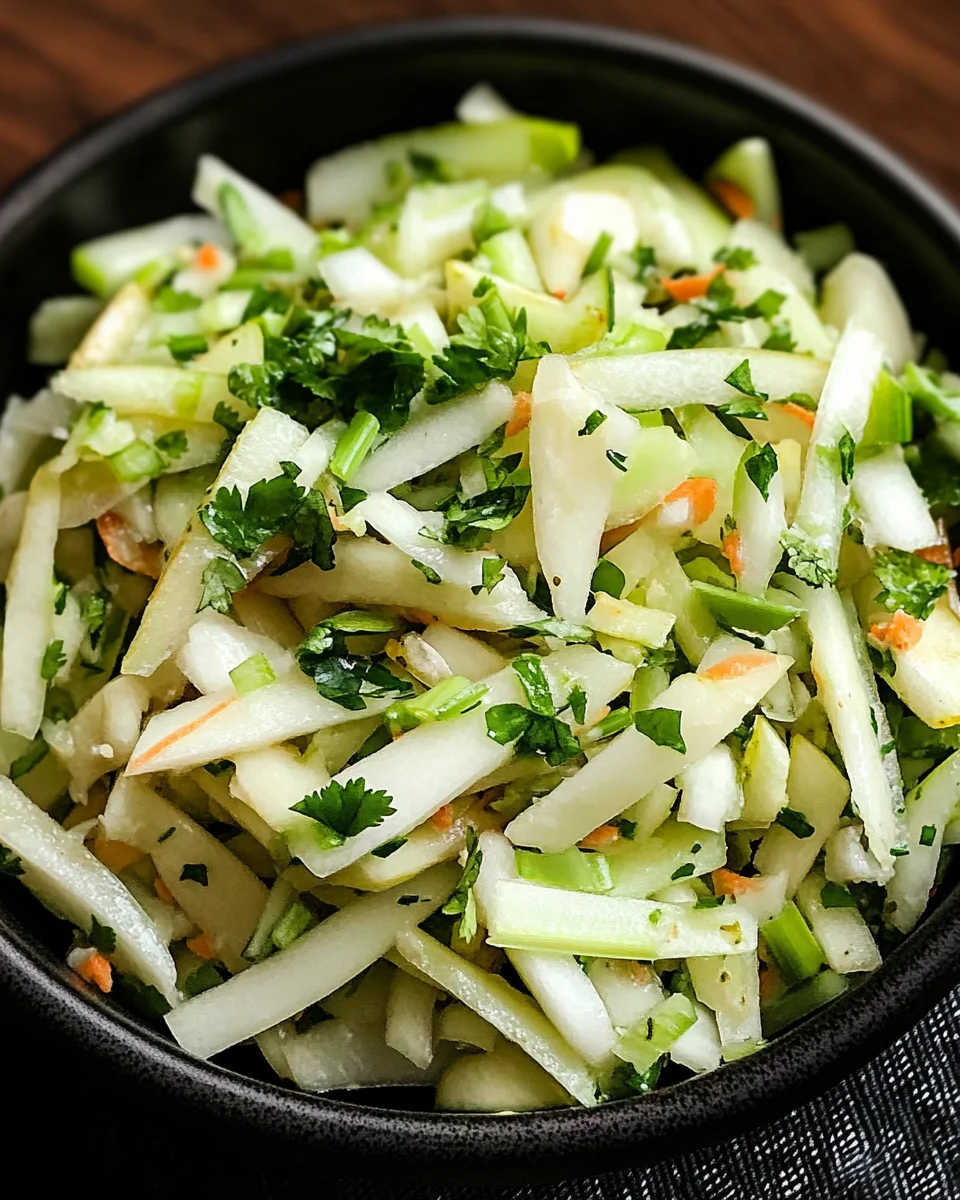 Asian Pear Slaw with Ginger and Lime