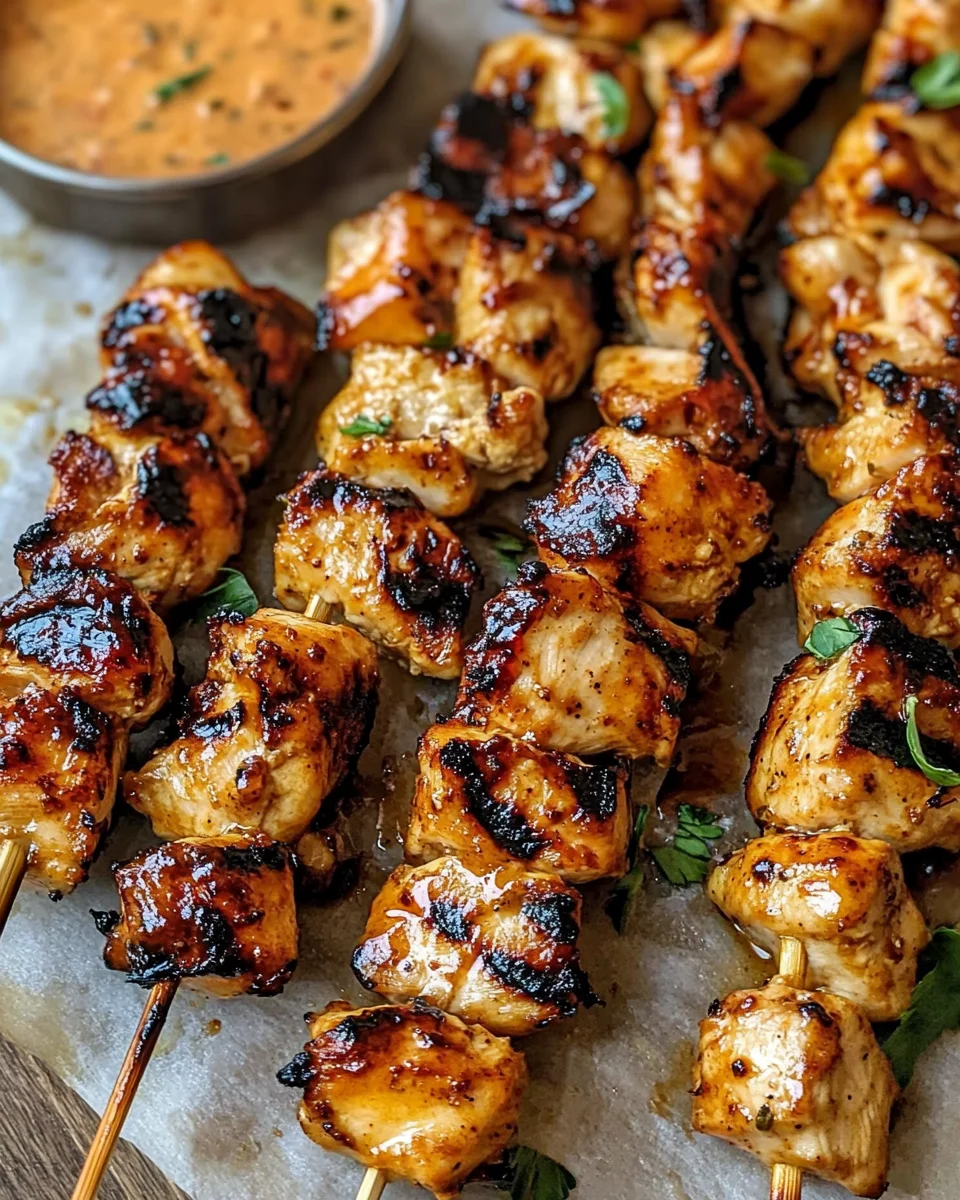 Bang Bang Chicken Skewers