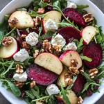 Beet and Goat Cheese Arugula Salad