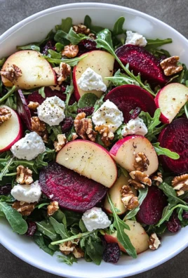 Beet and Goat Cheese Arugula Salad