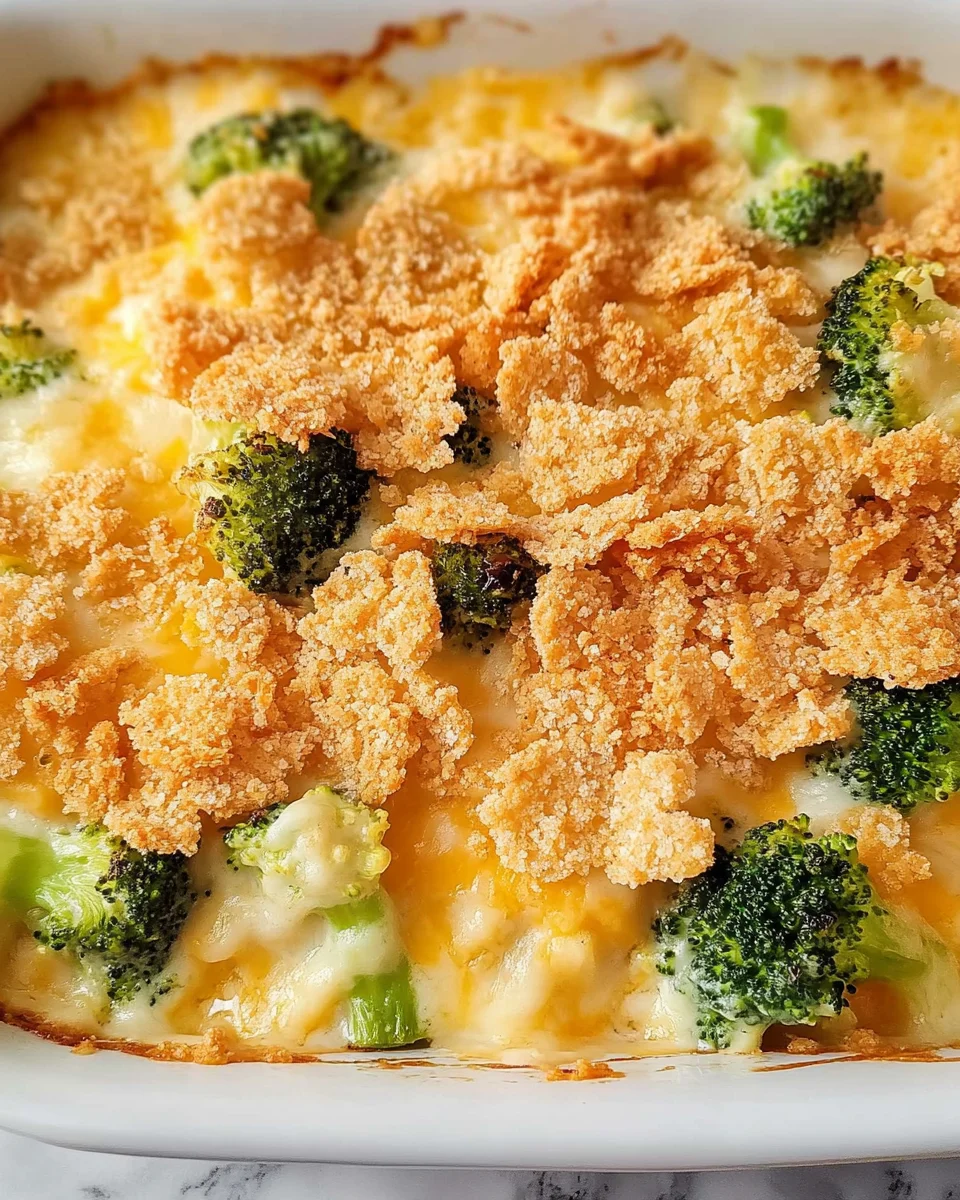 Broccoli Casserole with Ritz Crackers