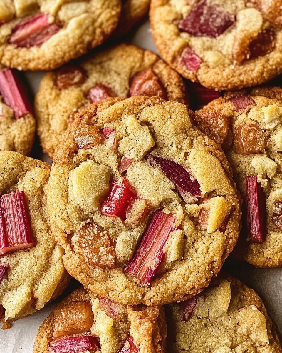 Brown Sugar Rhubarb Cookies
