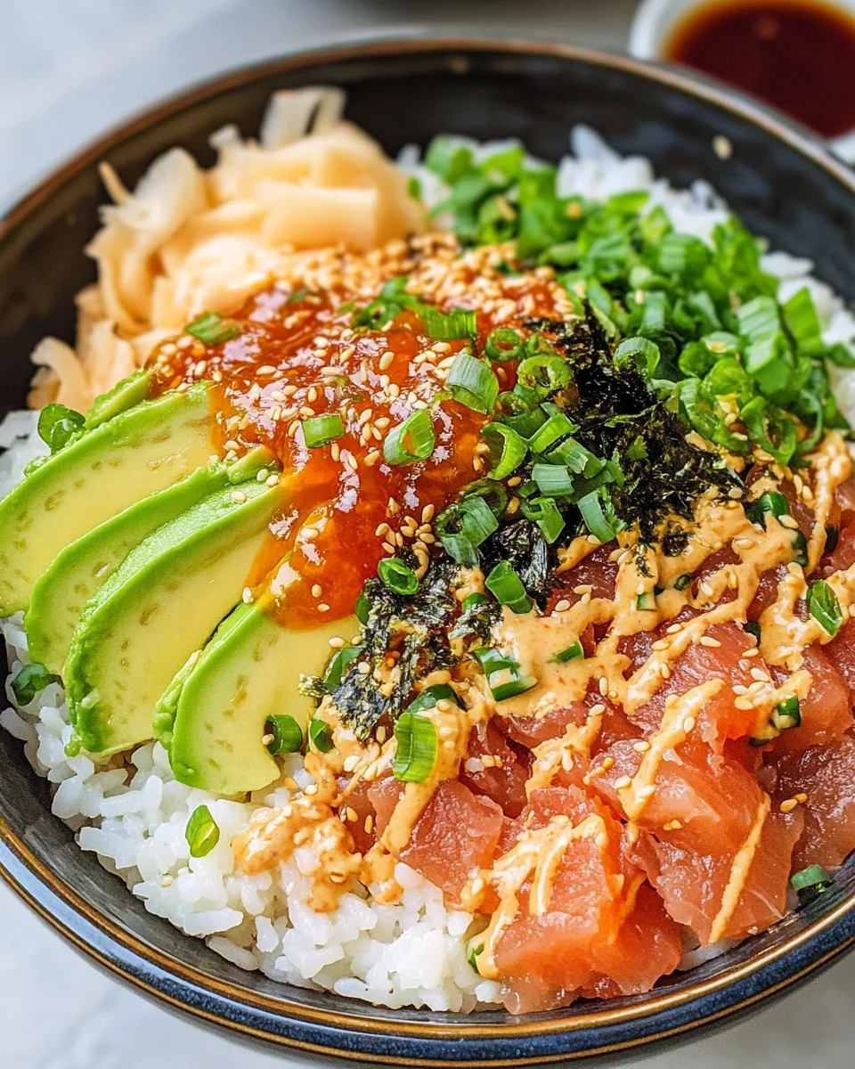 Canned Tuna Sushi Bowl