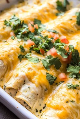 Chicken Enchiladas with Sour Cream White Sauce