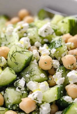 Chickpea Cucumber Feta Salad