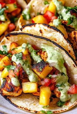 Chili Lime Chicken Tacos with Grilled Pineapple Salsa