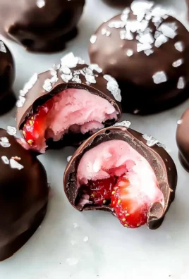 Chocolate Strawberry Frozen Yogurt Bites