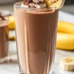 Chocolate peanut butter banana smoothie