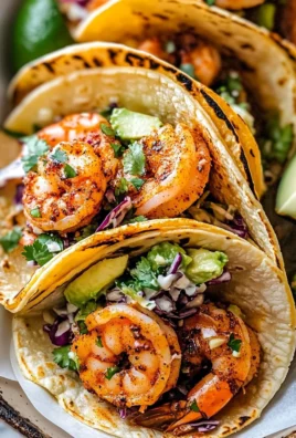 Cilantro Lime Shrimp Tacos with Creamy Slaw