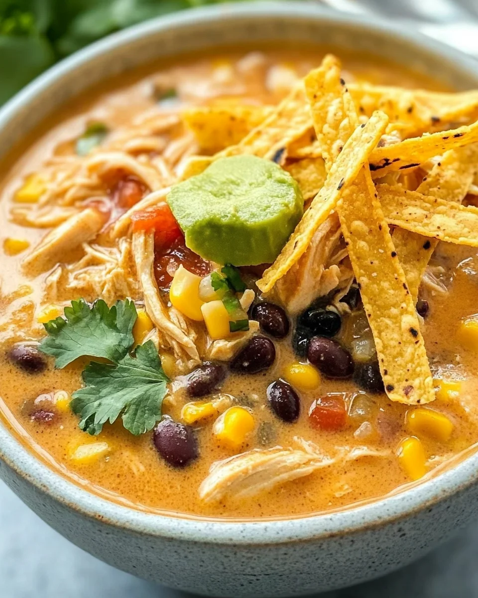 Creamy Chicken Tortilla Soup
