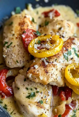 Creamy Pepperoncini Chicken Skillet