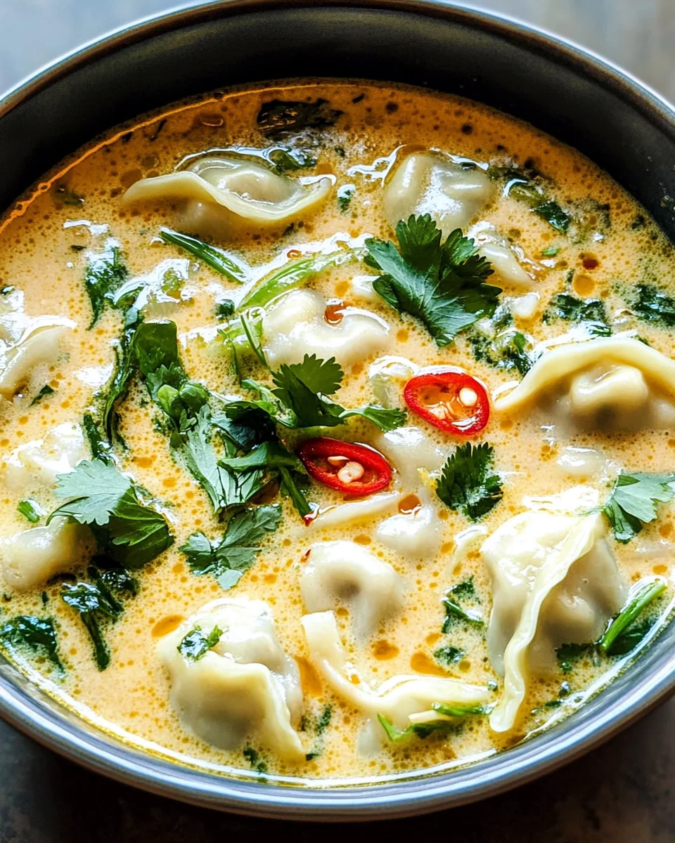 Creamy Thai Dumpling Soup: An Incredible Ultimate Recipe for 6