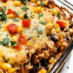 Easy Chicken Burrito Casserole