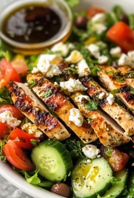 Easy Greek Salad with Chicken