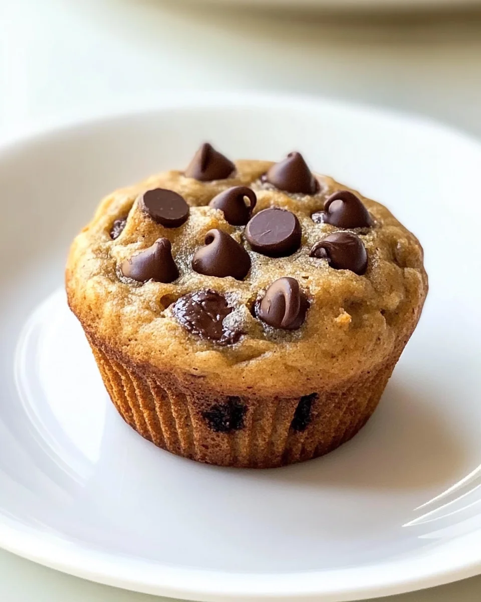 Flourless Peanut Butter Banana Muffins