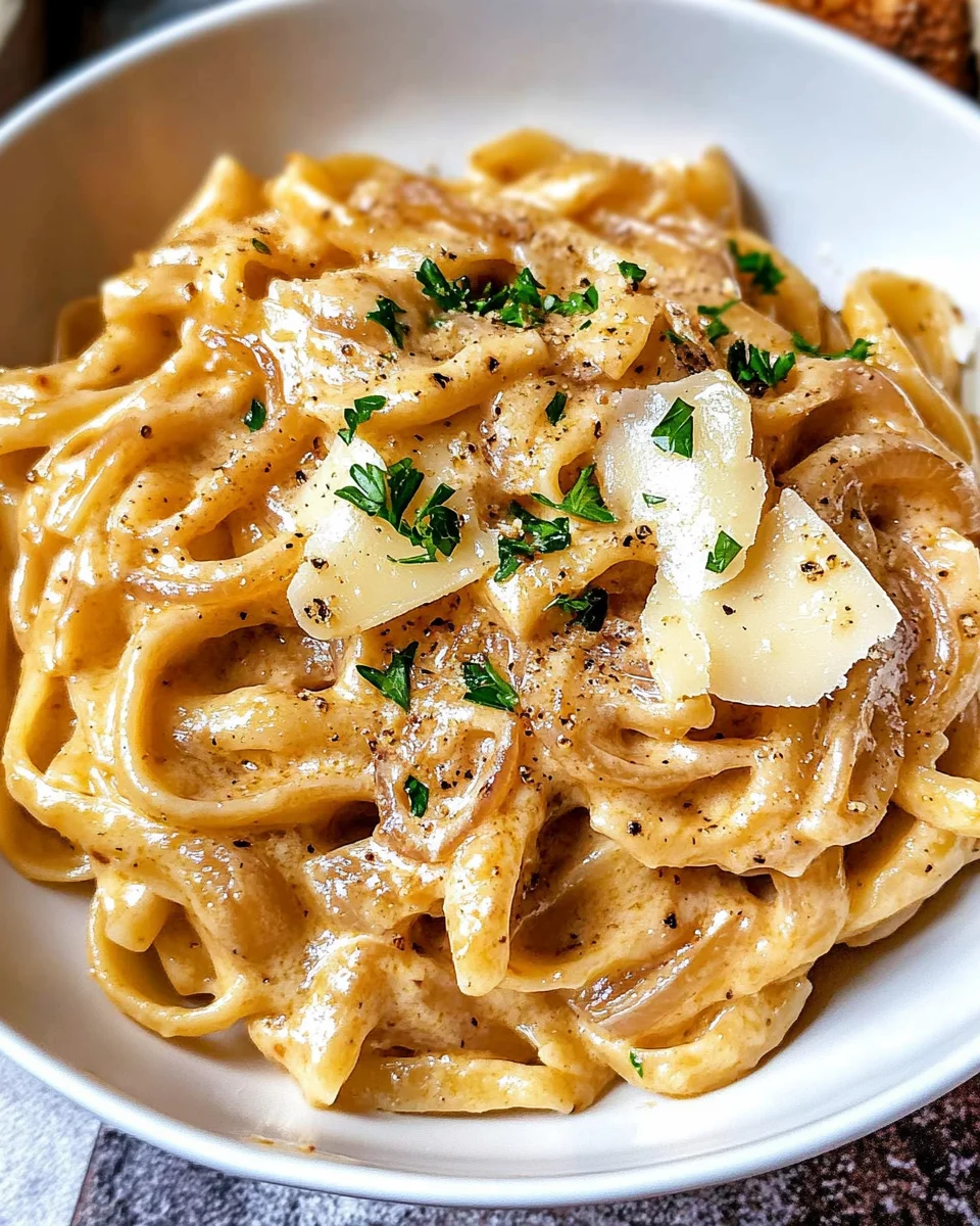 French Onion Pasta Recipe