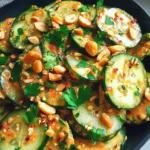 Gluten-Free Spicy Peanut Cucumber Salad - jesslovescooking