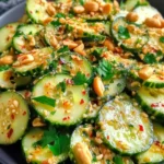 Gluten-Free Spicy Peanut Cucumber Salad - jesslovescooking