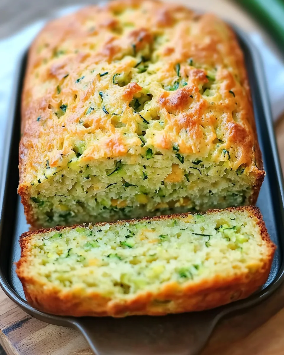 Green Onion Zucchini Cheddar Quick Bread