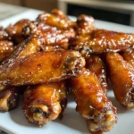 Hot Honey Peach Wings