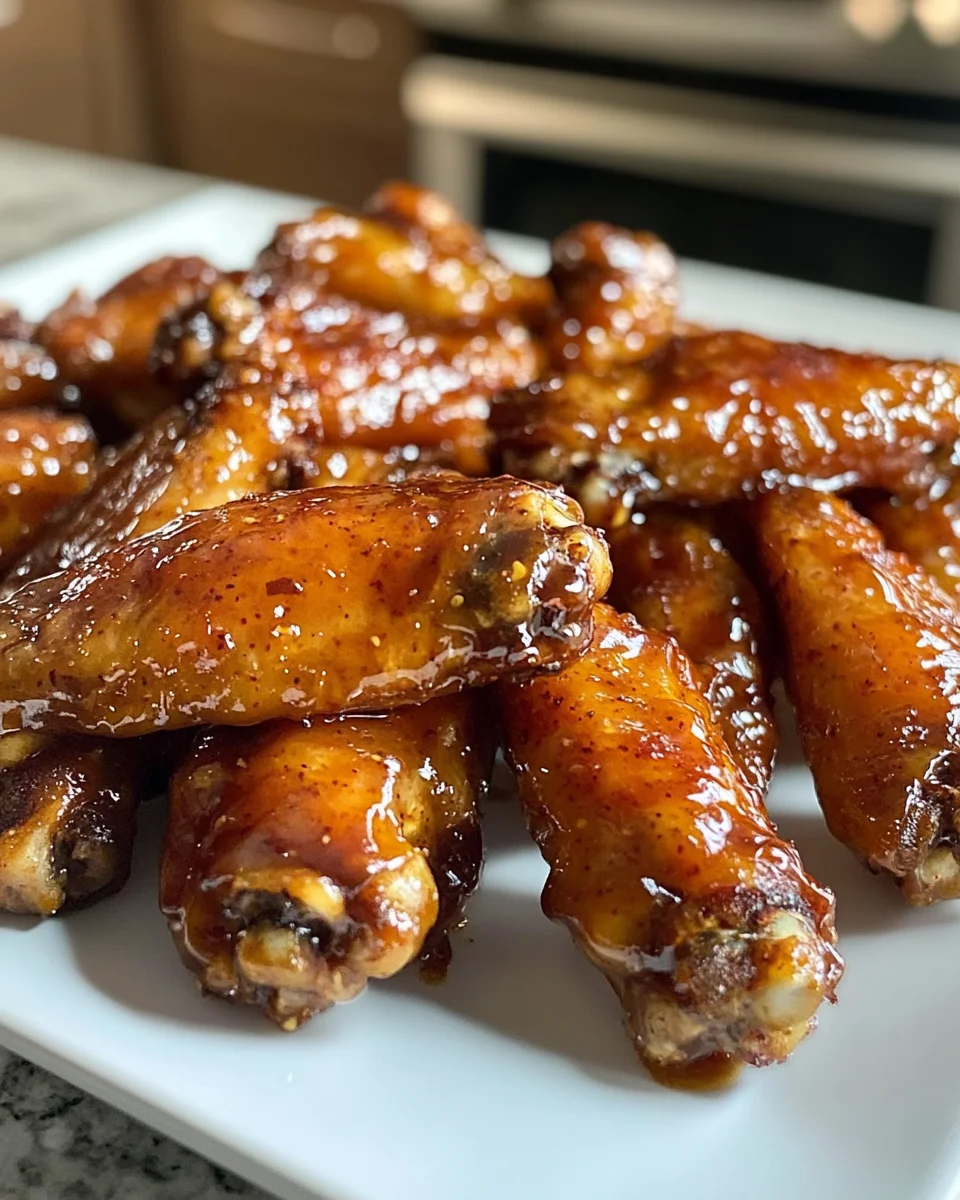 Hot Honey Peach Wings