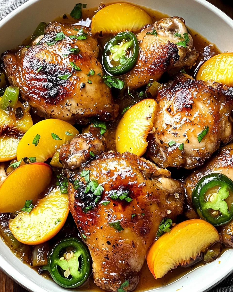 Jalapeno Peach Chicken