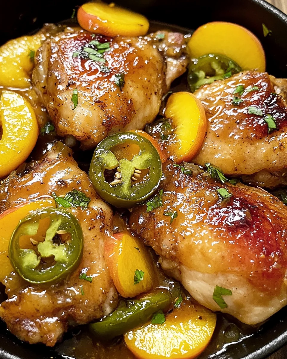 Jalapeno Peach Chicken