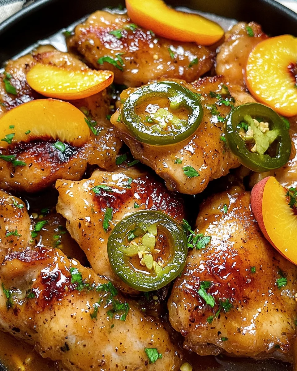 Jalapeno Peach Chicken