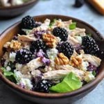 Low Carb Blackberry Cottage Cheese Chicken Salad