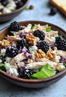 Low Carb Blackberry Cottage Cheese Chicken Salad