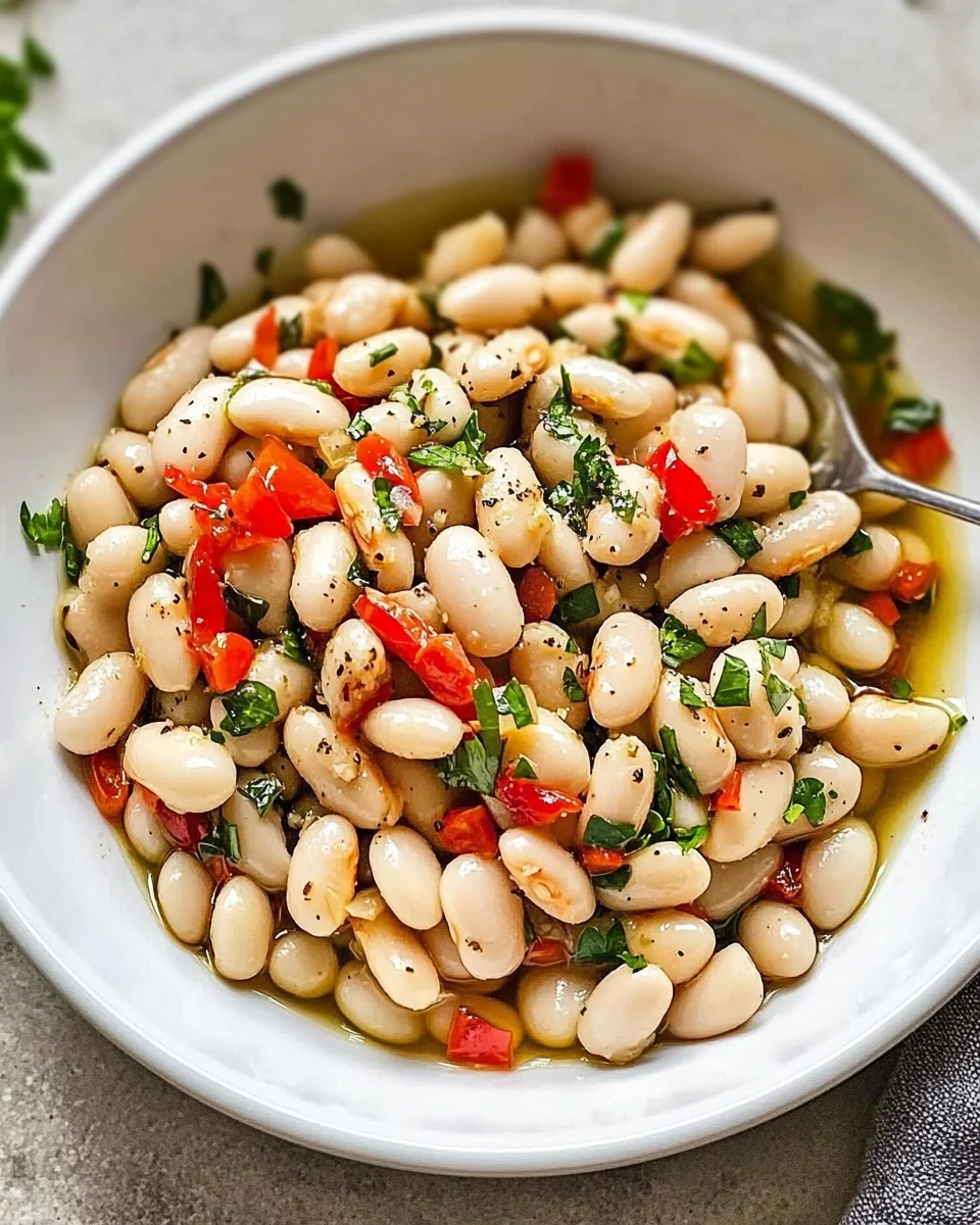 Marinated White Beans