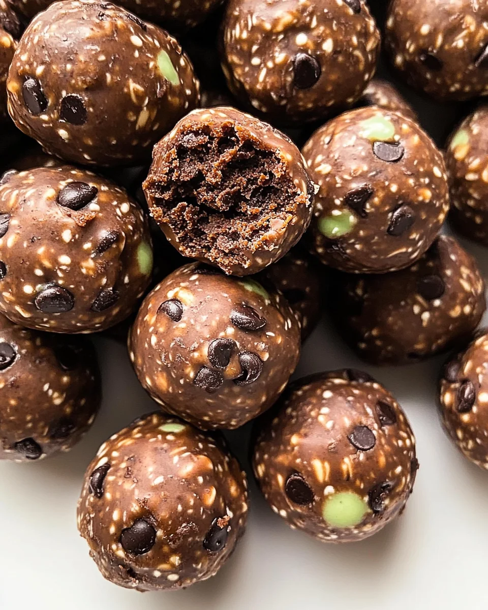 Mint Chocolate Chip Protein Balls