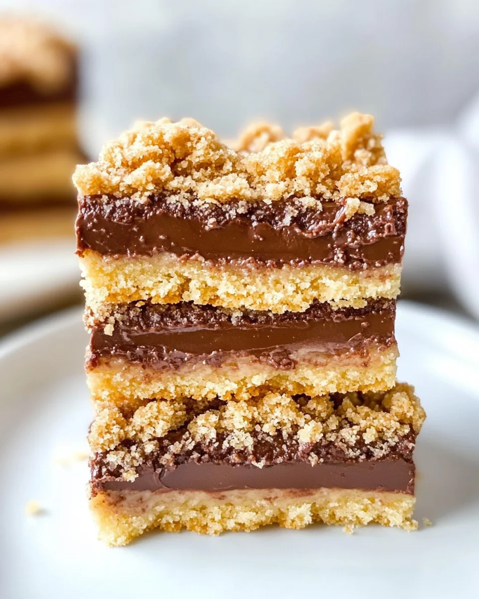 Nutella Crumb Bars