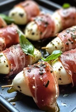 Prosciutto Wrapped Mozzarella Bites
