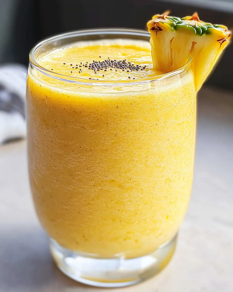 Protein Pineapple Turmeric Smoothie Recipe