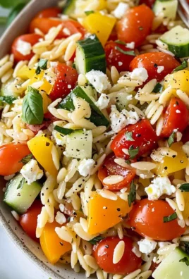 Rainbow Orzo Salad