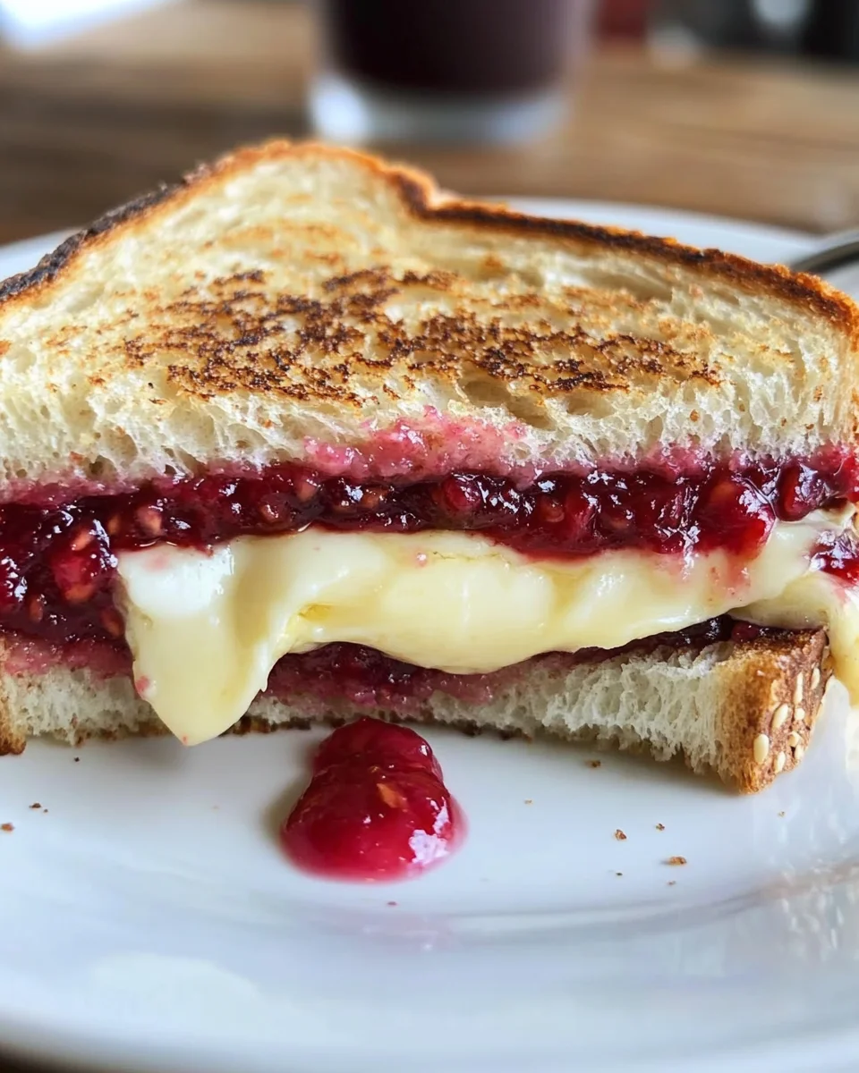 Raspberry Brie Grilled Cheese