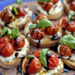 Ricotta Bruschetta with Roasted Tomatoes