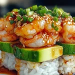 SPICY SHRIMP SUSHI STACKS