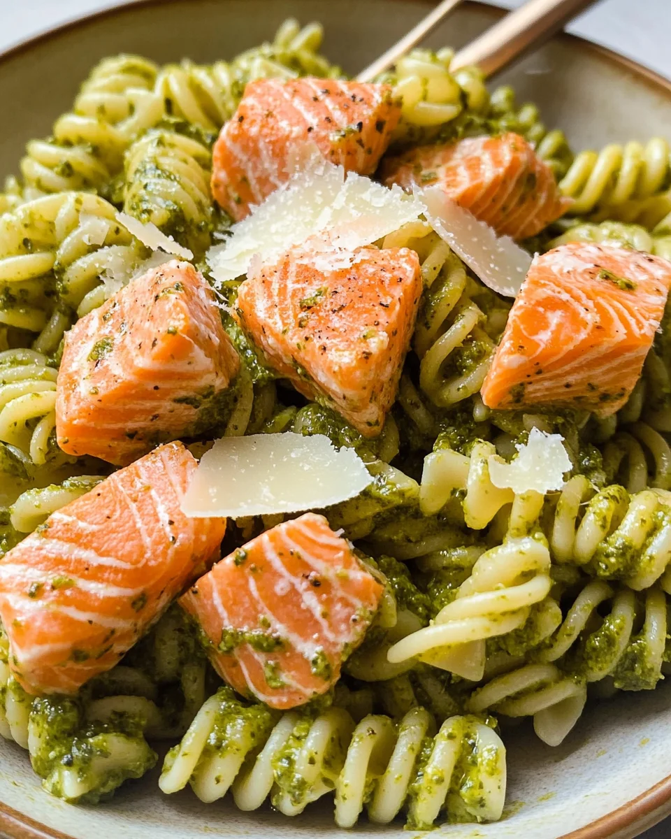 Salmon Pesto Pasta
