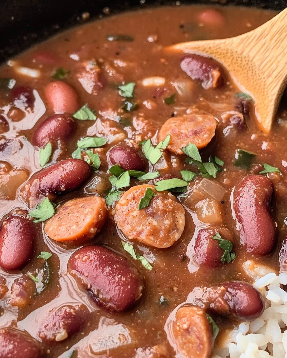Slow Cooker Cajun Red Beans and Rice