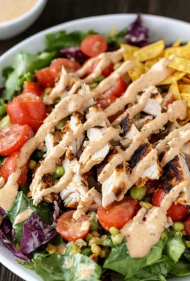 Spicy Southwest Salad with Creamy Salsa Dressing
