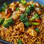 Sticky Garlic Chicken Noodles – Sweet, Savory & So Flavorful
