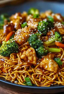 Sticky Garlic Chicken Noodles – Sweet, Savory & So Flavorful
