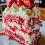 Strawberry Earthquake Cake