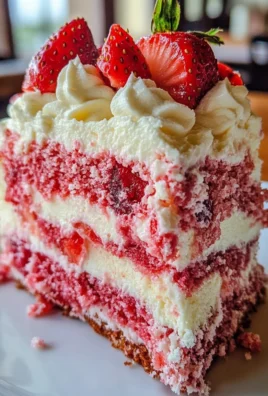 Strawberry Earthquake Cake