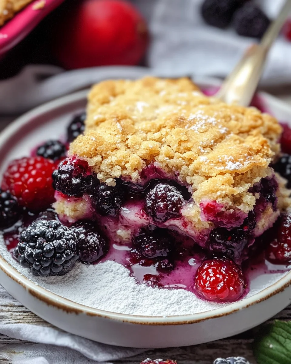 Sugar Cookie Berry Cobbler (Dump & Bake Recipe)