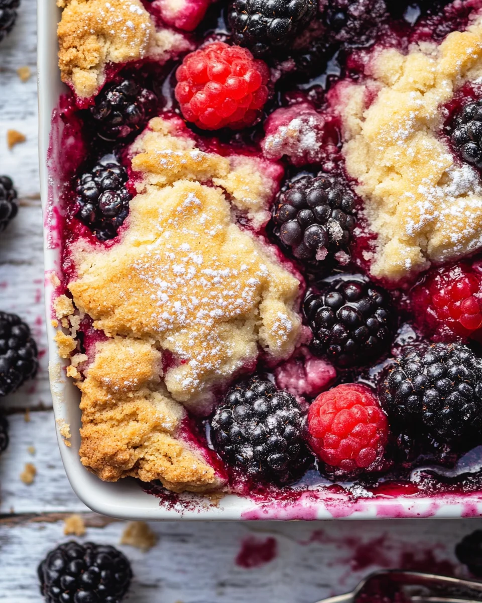 Sugar Cookie Berry Cobbler (Dump & Bake Recipe)