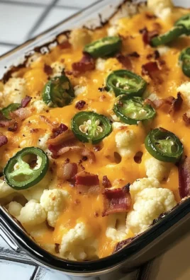 Tasty Jalapeno Popper Cauliflower Casserole